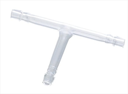 Khớp nối thủy tinh chữ T có kẹp cao su AS ONE 1-4351-01 0430-01-10